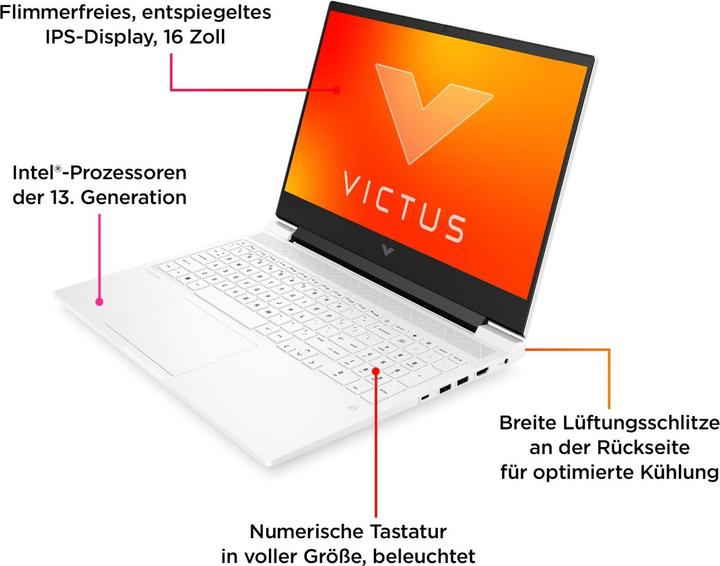 Produktbild HP Victus Gaming Laptop 16-r0179ng (16.10", Intel Core i7-13620H, 32 GB, 1000 GB, DE)
