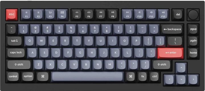 Actual product image Keychron Key Q1 Knob 75% Alu RGB Gat Brown bk H Q1-M3-EN (DE, Cable)