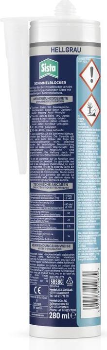 Produktbild Sista Bad Schimmel-Blocker Herstellerfarbe Silber-Grau SBSBG 280 ml (Silber-Grau, 280 ml)