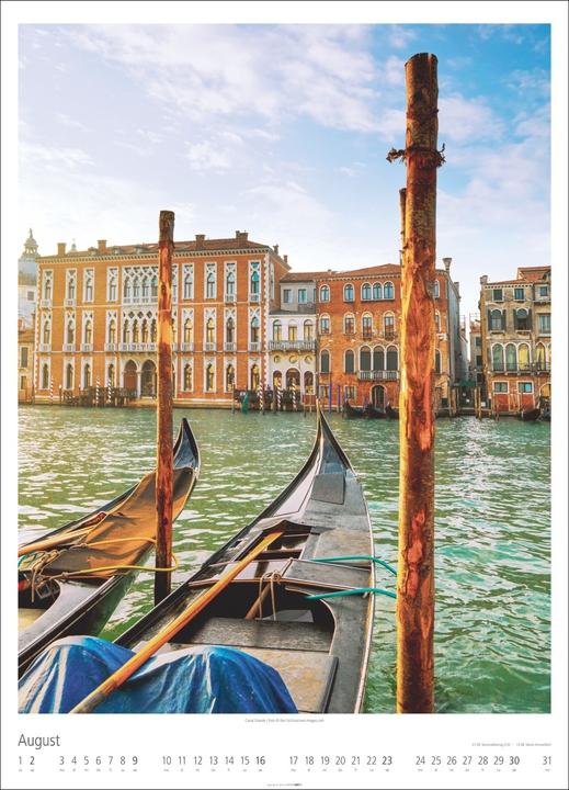 Produktbild Venezia Kalender 2026 - La Serenissima (49 x 68 cm, Harter Einband, Deutsch, Englisch)