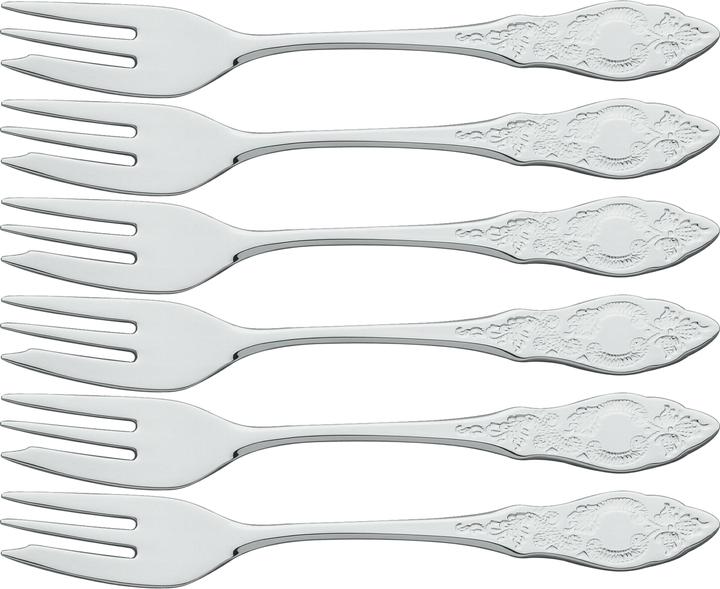 Actual product image Zwilling Cutlery OSTFRIESEN 6 cake forks polished stainless steel (6 Piece, Pitchfork)
