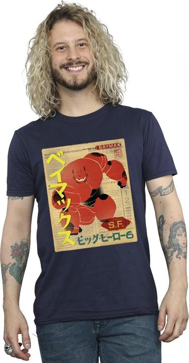 Produktbild Disney Big Hero 6 Baymax Baymax Newspaper TShirt (XL)