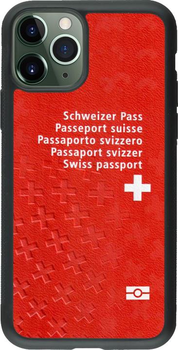 Produktbild PhoneLook Hülle Silikon schwarz Swiss Passport (Apple iPhone 11 Pro)