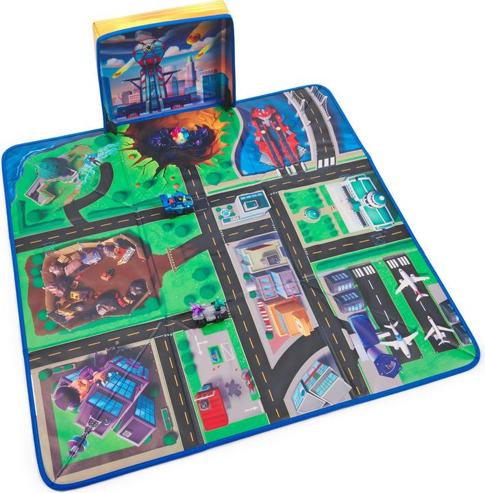 Spin Master PAW Patrol: The Mighty Movie, Pup Squad Play Mat Gift Pack with Mighty Pups Chase & Vee Pup Squad Ra