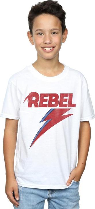 Immagine prodotto David Bowie Distressed Rebel Maglietta Ragazzi (140, 146)