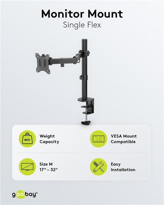 Actual product image Goobay monitor mount single flex (Table, 32")