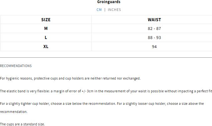 Valeurs nutritives et ingrédients Venum Challenger Groinguard (M)