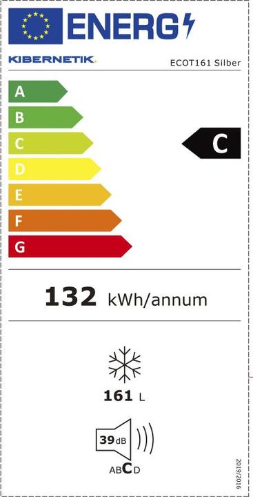 Energie-Label Kibernetik FSP ECO Gefrierschrank (Freistehend, 161 l)