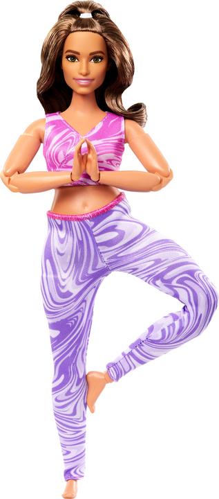 Actual product image Barbie Made to Move Yoga Doll with Blonde Hair