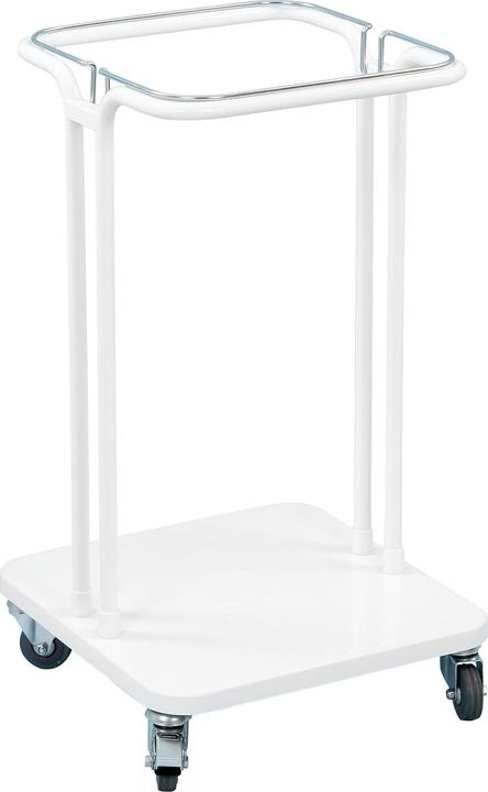 Image du produit ReinigungsBerater support pour sacs poubelle mobile Saekko Boy 40 L blanc ouvert avec support pour sacs (40 l)