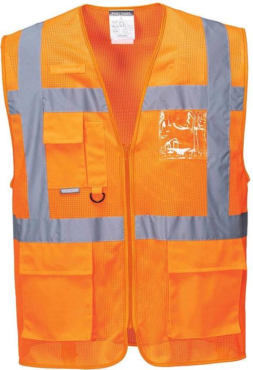 Portwest Mens Athens Safety Hi-Vis Vest