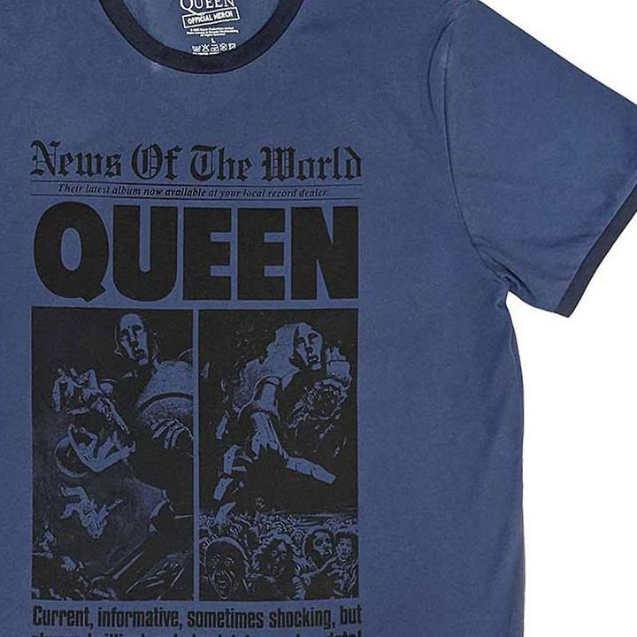 Immagine prodotto Queen News Of The World 40th Front Page Maglietta Suoneria Adulto Unisex (XL)