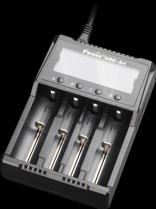 Fenix Caricabatterie ARE-A4 (1 pz., 14500, 16340, 18650, 26650, AA, AAA, Batteria + Caricabatterie)