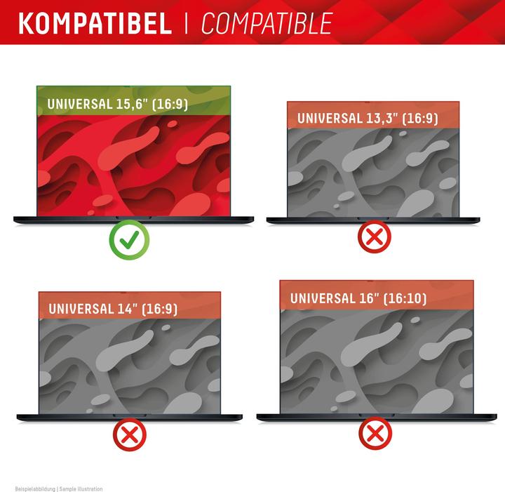 Actual product image Displex Privacy Safe randlos, Laptop Blickschutzfilter (15.60", 16 : 9)