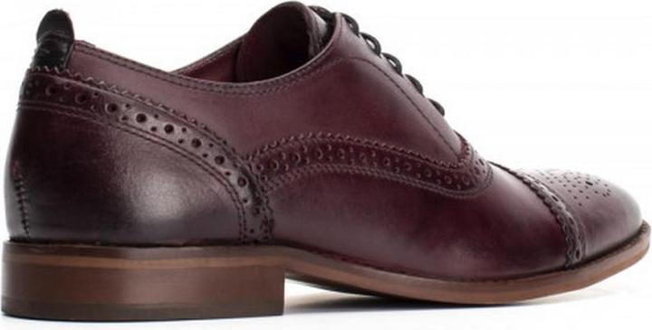 Actual product image Base London Mens Cast Washed Lace Up Leather Brogue Shoe (45)