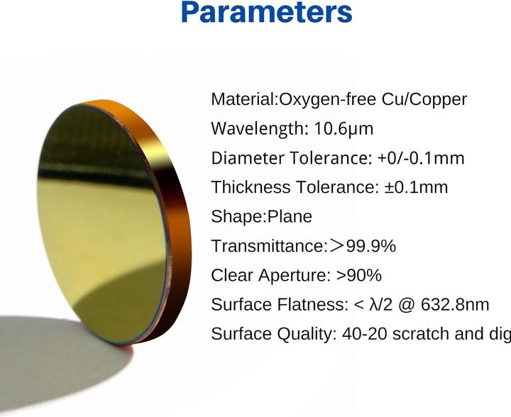 Actual product image MCWlaser CO2 Laser Spiegel-Set