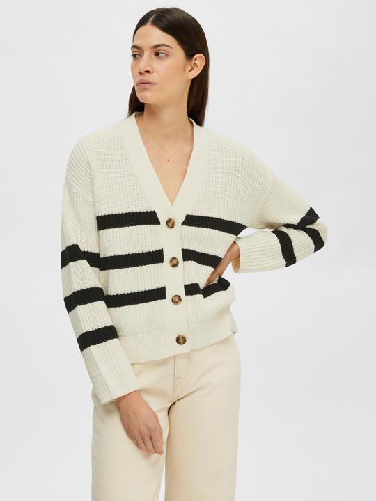 Produktbild Selected Femme Gestreifter Strickjacke (XL)