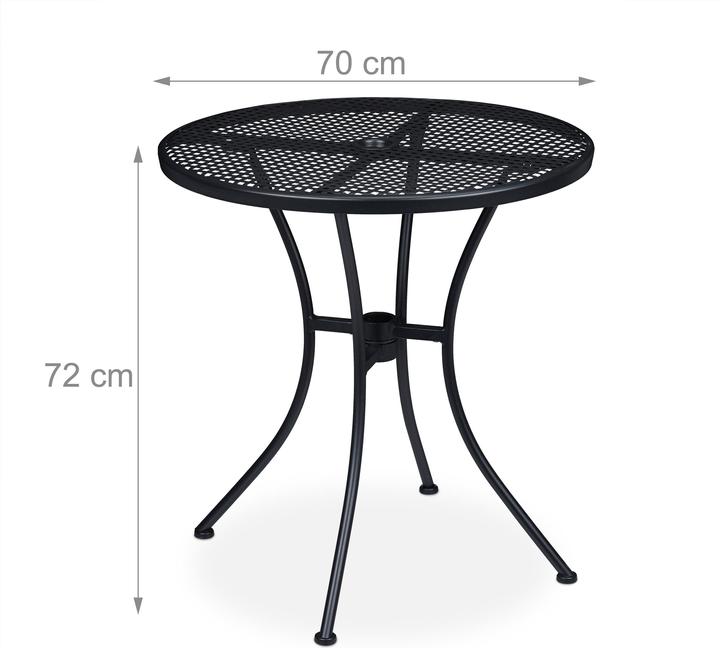 Actual product image Relaxdays garden table (70 cm)