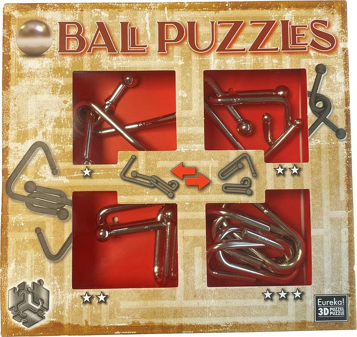 Productafbeelding Eureka! puzzel puzzel Mania Casse-têtes Rood (4 onderdelen)