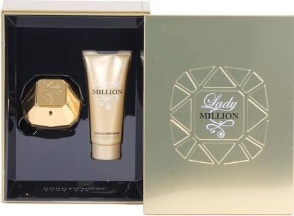 Image du produit Paco Rabanne Lady Million EDP Spray 80ml with Sensual Body Lotion 100ml (Eau de parfum)