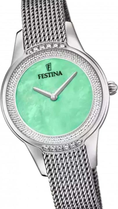 Produktbild Festina MADEMOISELLE UHR F20494/6 AQUAMARIN 316L EDELSTAHLARMBAND, DAMEN (Analoguhr, 20 mm)