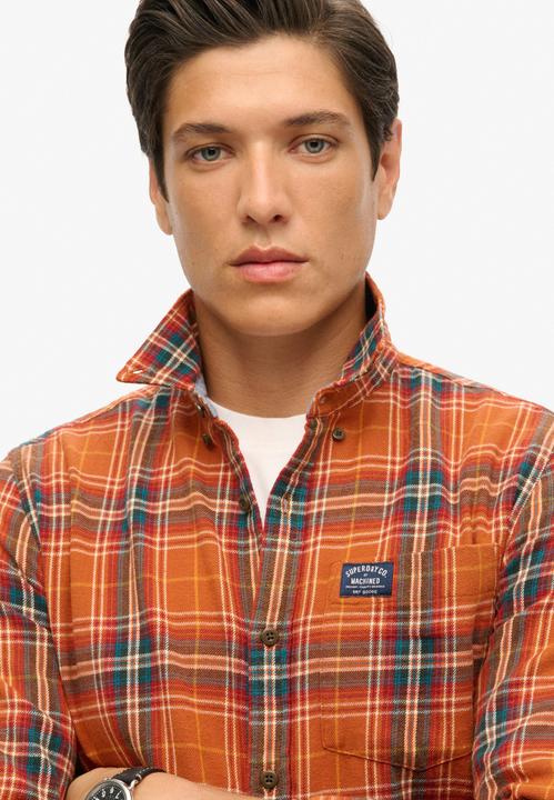 Actual product image Superdry Long-sleeved lumberjack shirt in organic cotton (S)