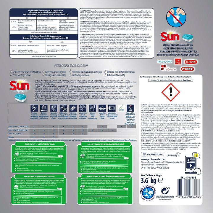 Produktbild Sun Complete All in 1 (Tabs, 200 Waschgänge)