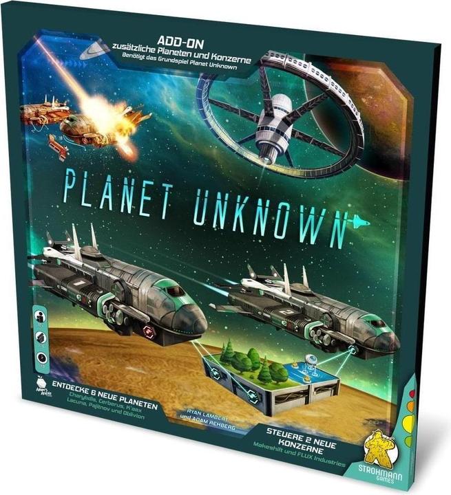 Produktbild Strohmann Games Planet Unknown – Neue Planeten & Konzerne (Add-on Erweiterung) (Deutsch)