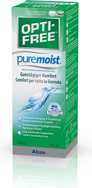 Image du produit Opti Free PureMoist, solution d'entretien pour lentilles de contact, 300 ml (Tout en un solution, 300 ml)