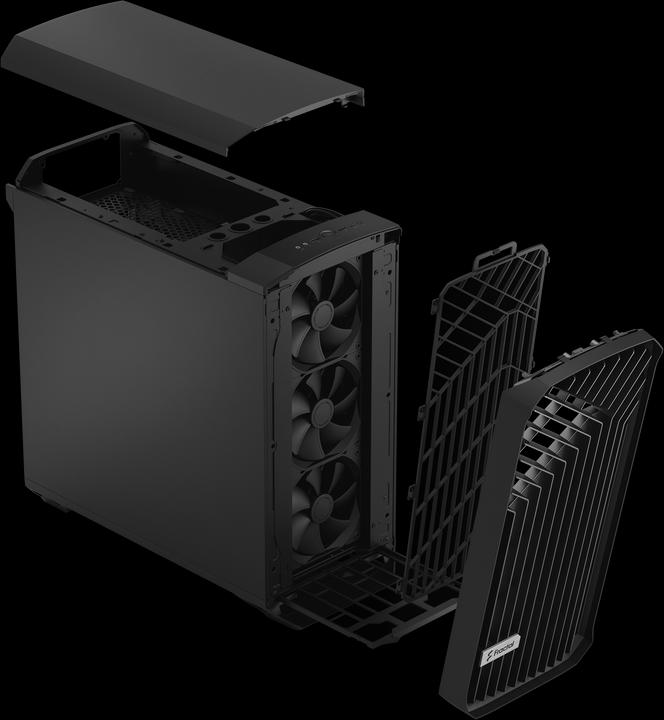 Actual product image Fractal Torrent Black Solid (ATX, E-ATX, mATX, ITX, SSI EEB, SSI CEB)