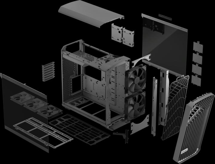 Actual product image Fractal Torrent Gray TG Light (mATX, ITX, ATX, E-ATX, SSI CEB, SSI EEB)
