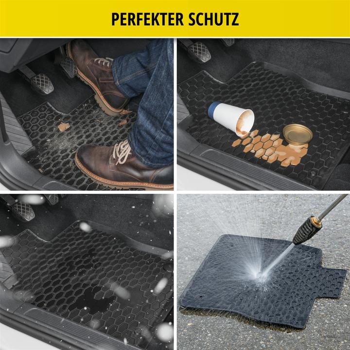 Immagine prodotto Walser Tappetini in gomma adatti per Peugeot 3008 SUV, 2005-2012, Fumatten Tappetini auto in gomma (2 tappetini anteriori + 2 tappetini posteriori)