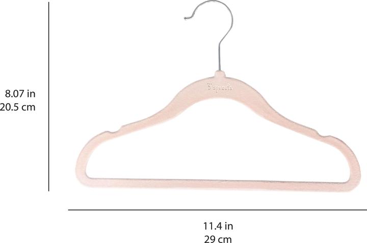 Actual product image 3 Sprouts Velvet clothes hanger (15 x)