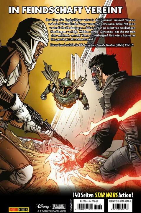 Immagine prodotto Panini Star Wars Comics: Kopfgeldjäger III - Zielperson: Han Solo (Tedesco, Ethan Sacks, Paolo Villanelli, 2022)