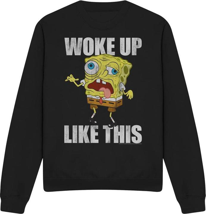 Produktbild Spongebob Squarepants Woke Up Like This Meme Sweatshirt (L)