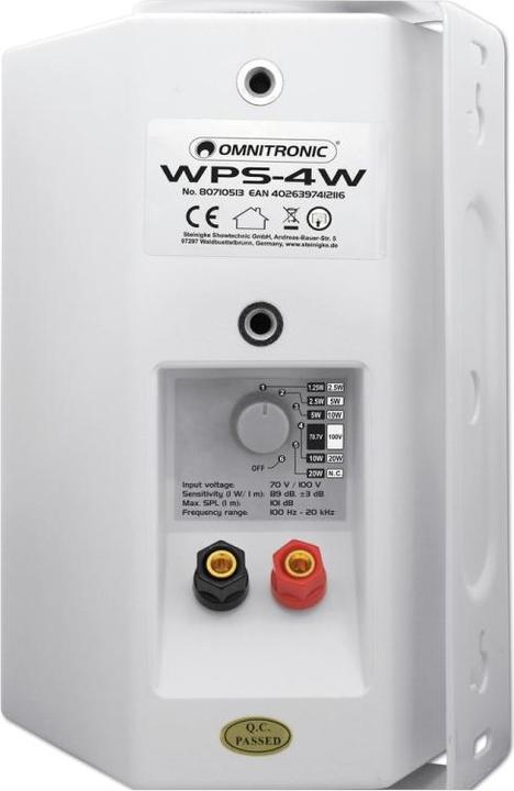 Actual product image Omnitronic WPS-4 (1x 40 W)