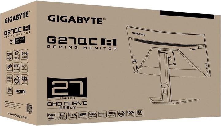 Image du produit Gigabyte G27QC A (2560 x 1440 pixels, 27")