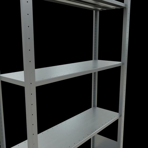 Image du produit Schulte Lagertechnik Système d'étagères de base MULTIplus150 sans boulons avec longerons.