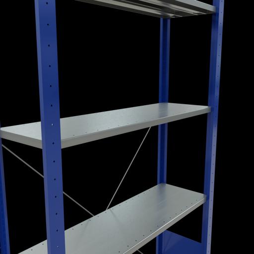 Stecksystem Grundregal MULTIplus150 mit Kreuzstrebe