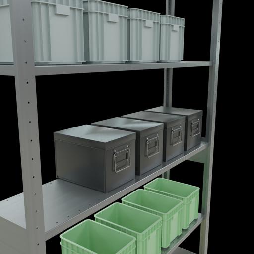 Actual product image Schulte Lagertechnik MULTIplus150 basic racking system with length ledgers