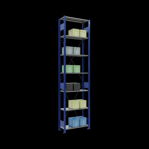 Actual product image Schulte Lagertechnik MULTIplus150 basic racking system with cross braces