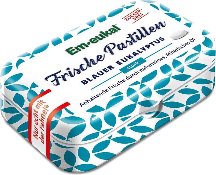 Image du produit Em-eukal Pastilles fraîches à l'eucalyptus bleu sans sucre avec xylitol (1 pcs, 20 g)
