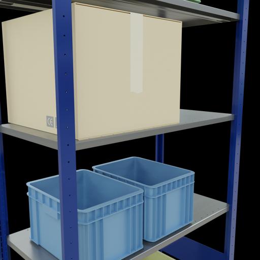 Immagine prodotto Schulte Lagertechnik Sistema di scaffalature di base senza viti MULTIplus150 con ripiani di lunghezza
