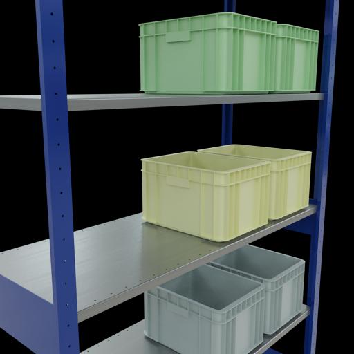 Immagine prodotto Schulte Lagertechnik Sistema di scaffalature di base senza viti MULTIplus150 con ripiani di lunghezza