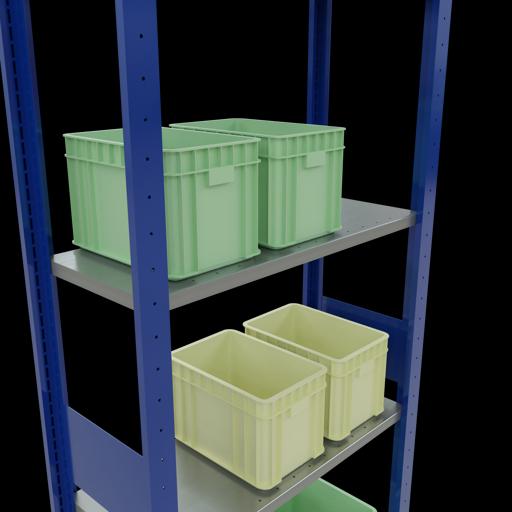 Immagine prodotto Schulte Lagertechnik Sistema di scaffalature di base senza viti MULTIplus150 con ripiani di lunghezza