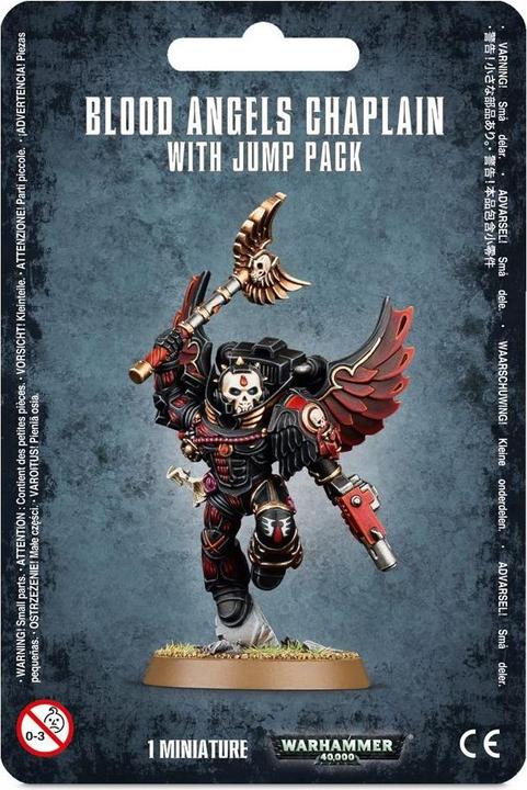 Actual product image Games Workshop Blood Angels Chaplain With Jump Pack