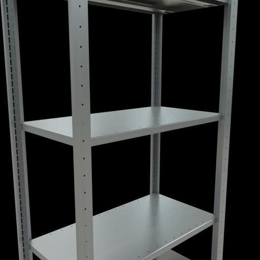 Immagine prodotto Schulte Lagertechnik Sistema di scaffalature di base senza viti MULTIplus150 con ripiani di lunghezza