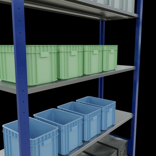 Immagine prodotto Schulte Lagertechnik Sistema di scaffalature di base senza viti MULTIplus150 con ripiani di lunghezza