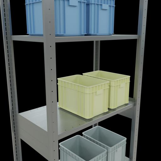 Produktbild Schulte Lagertechnik Stecksystem Grundregal MULTIplus150 mit Längenriegel