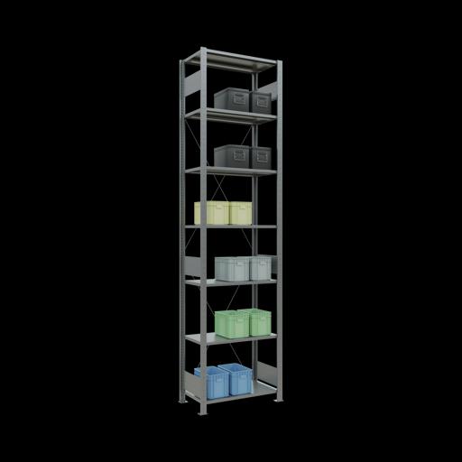 Actual product image Schulte Lagertechnik MULTIplus150 basic racking system with cross braces